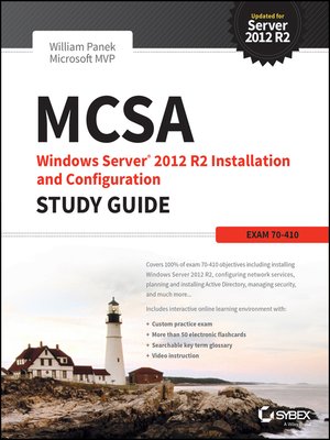 cover image of MCSA Windows Server 2012 R2 Installation and Configuration Study Guide